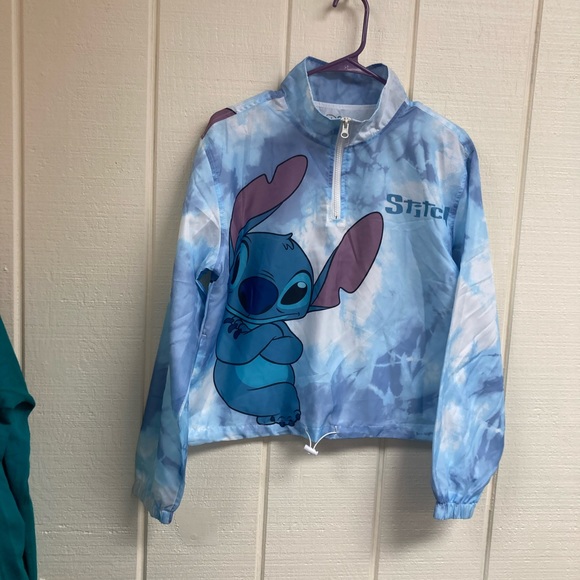 Disney | Jackets & Coats | New Disney Lilo Stitch Windbreaker Jacket ...